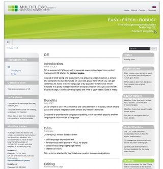 PHPCE and Multiflex3 template demo screenshot
